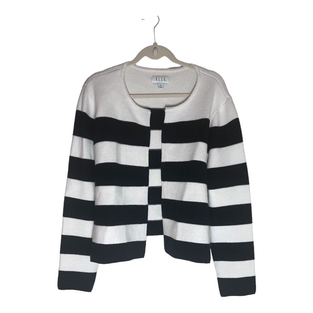 Elle Sweater XXL Black And White‎ Striped